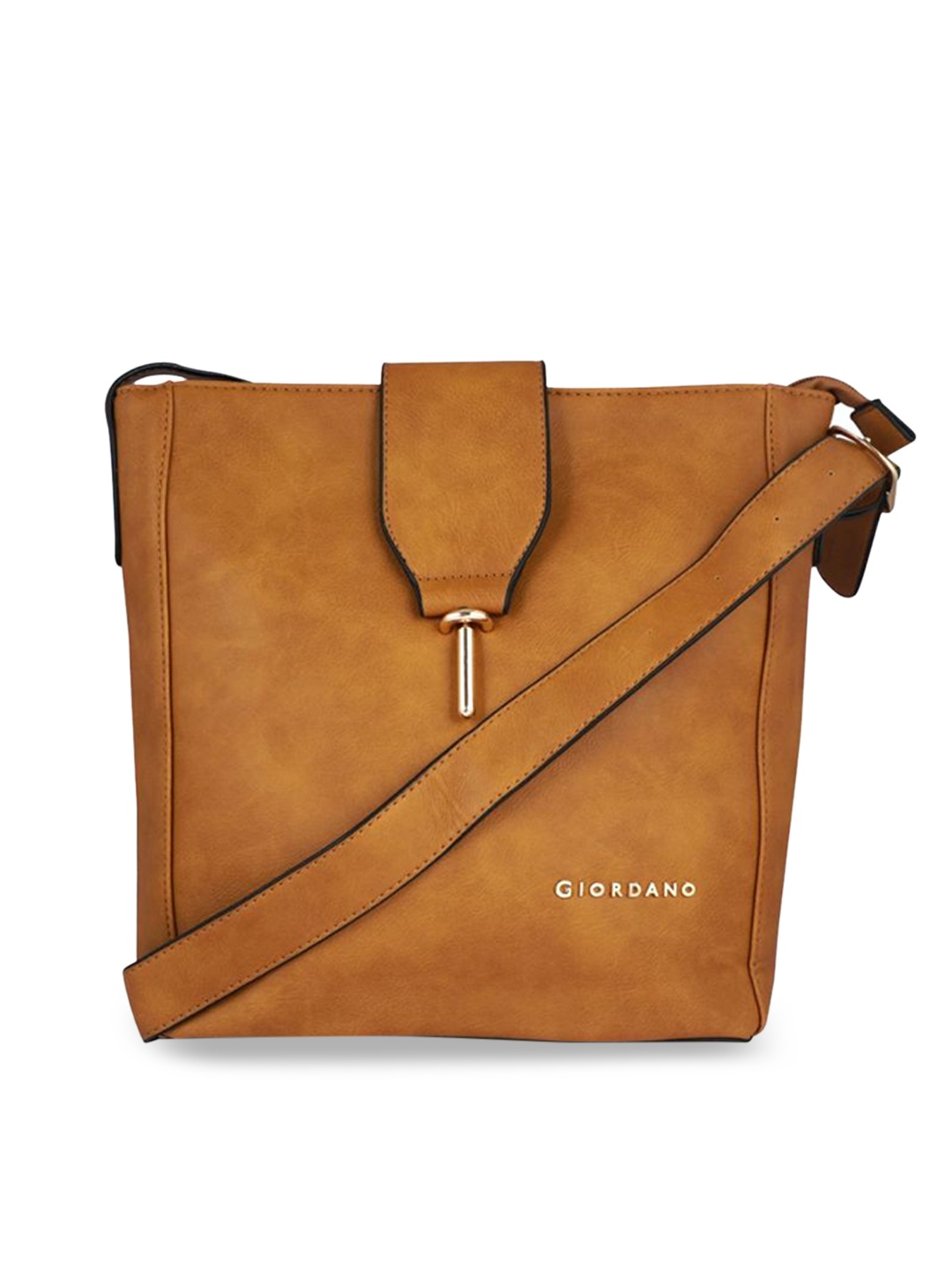 

GIORDANO Brown Textured Sling Bag