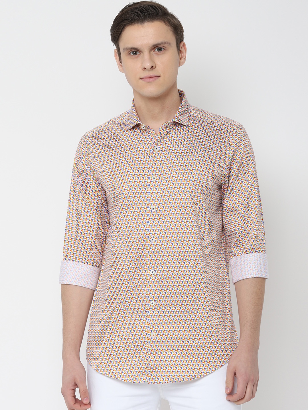 

SIMON CARTER LONDON Men Multicoloured Slim Fit Printed Casual Shirt, Multi
