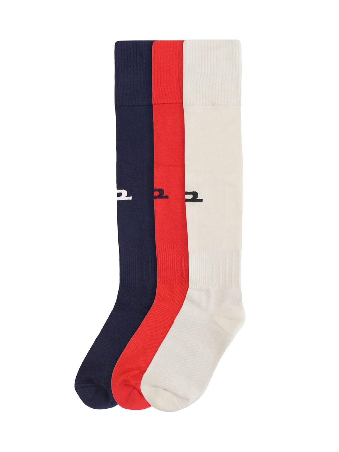 

Heelium Pack of 3 Anti-Odour Knee-Length Bamboo Football Socks, Blue