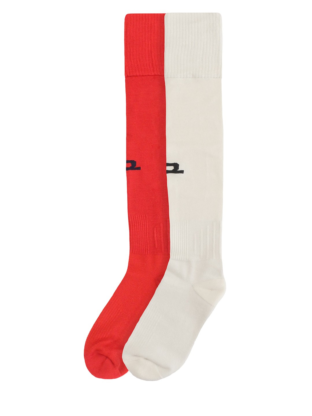 

Heelium Pack of 2 Solid Anti-Odour Knee-Length Bamboo Football Socks, Red