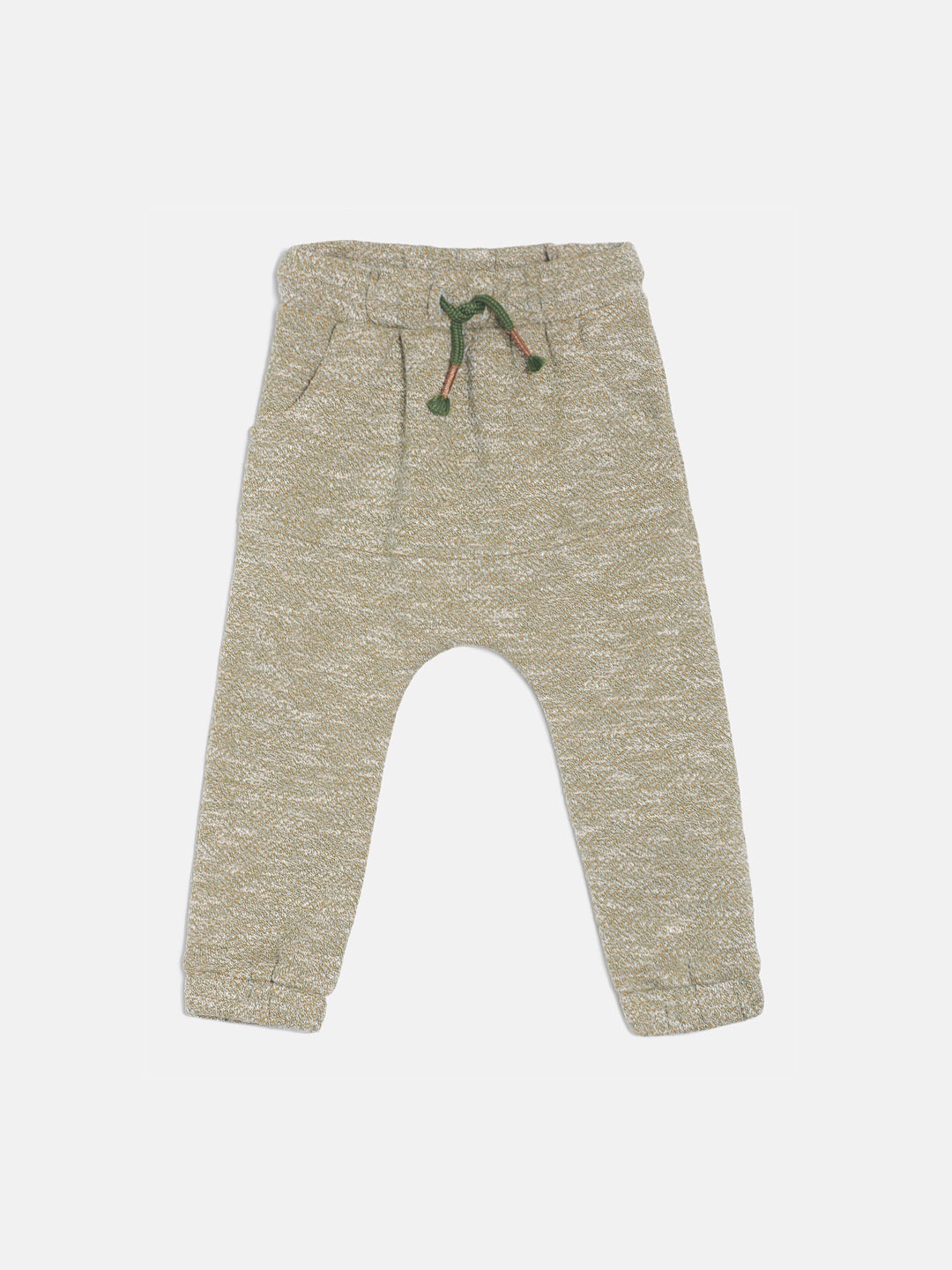 MINI KLUB Boys Green Self-Design Joggers