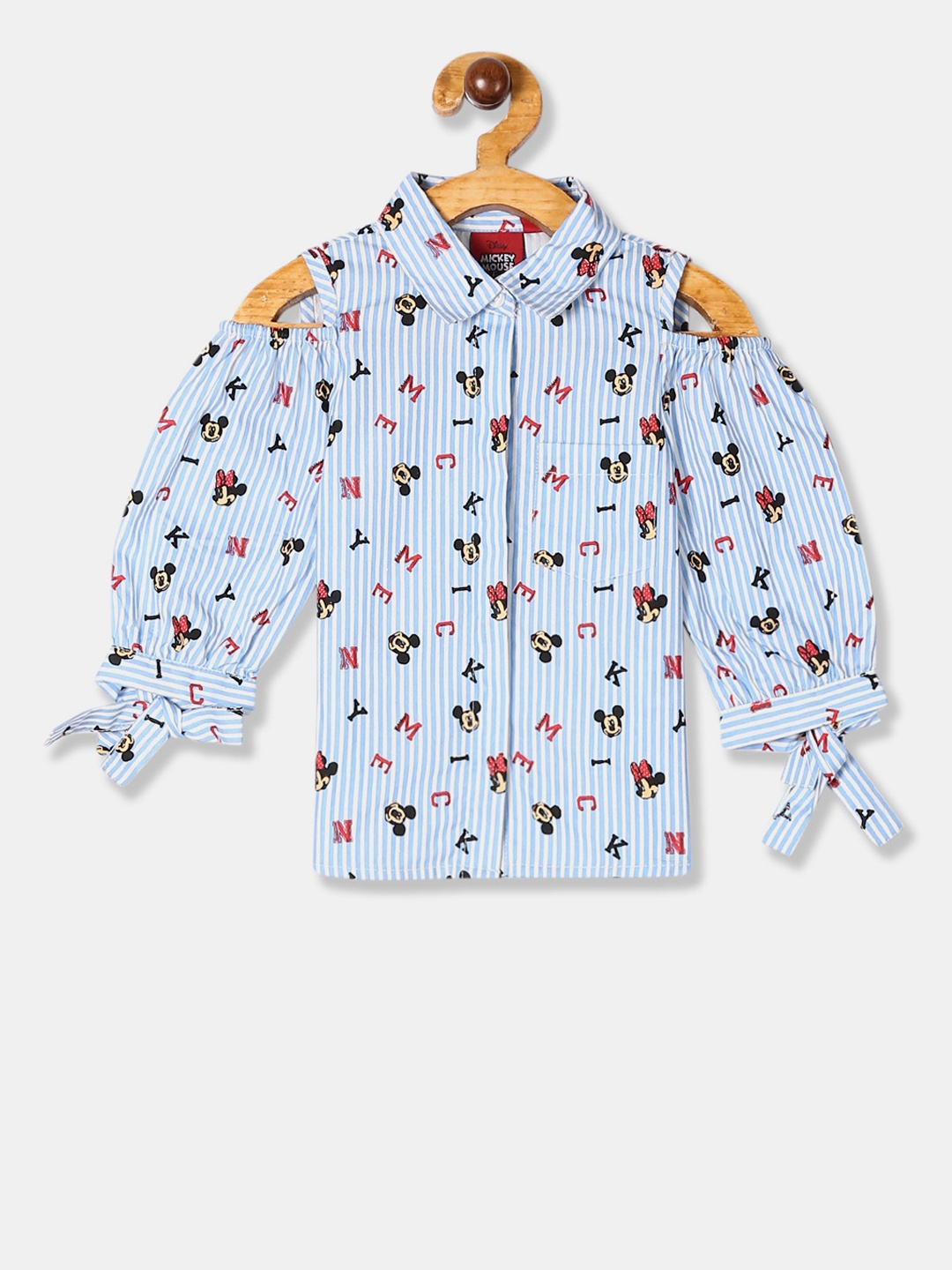 

Colt Girls Blue Regular Fit Mickey Mouse Printed Casual Shirt
