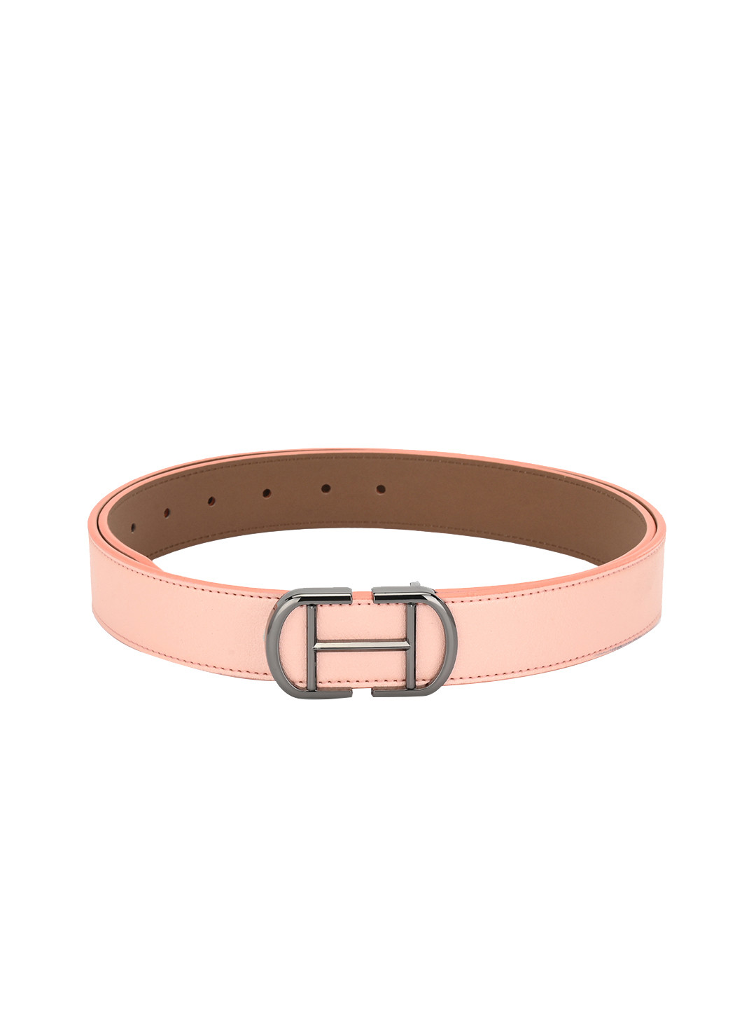 

Calvadoss Women Pink Solid Leather Belt