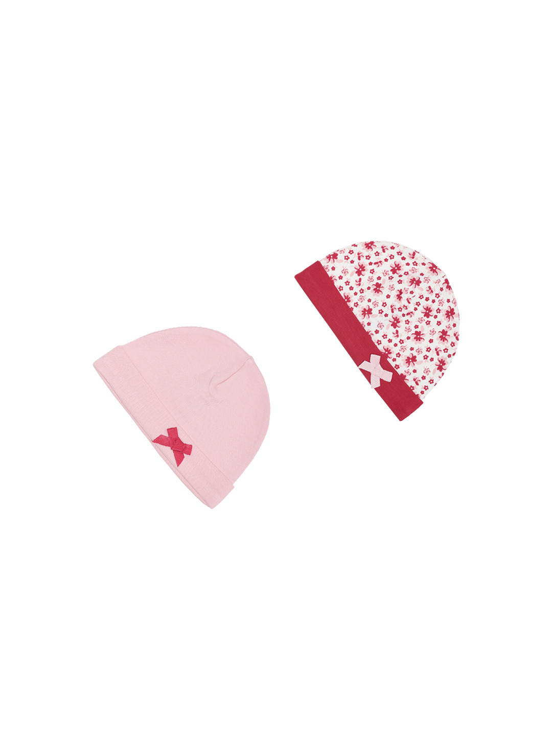 

MINI KLUB Girls Pink Printed Beanie
