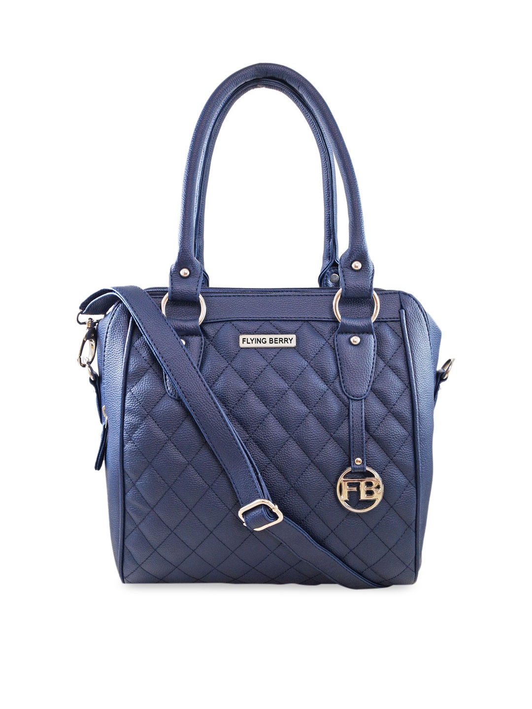 

FLYING BERRY Blue Solid Handheld Bag