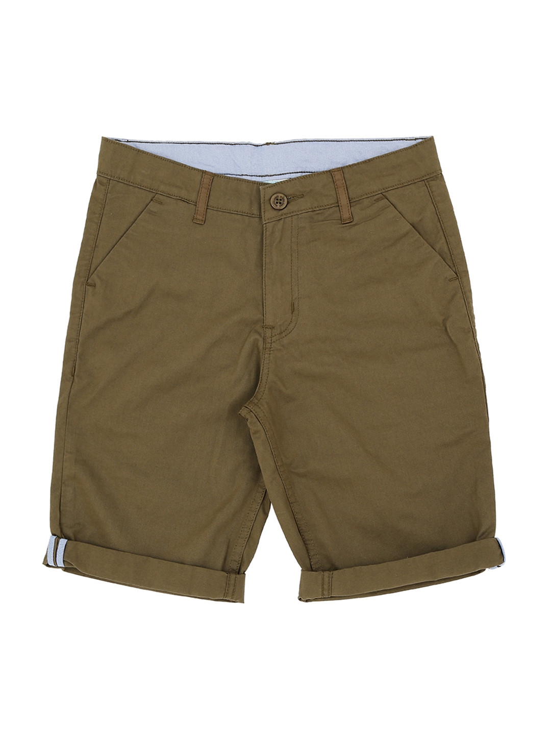 

Pantaloons Junior Boys Olive Green Solid Regular Fit Regular Shorts