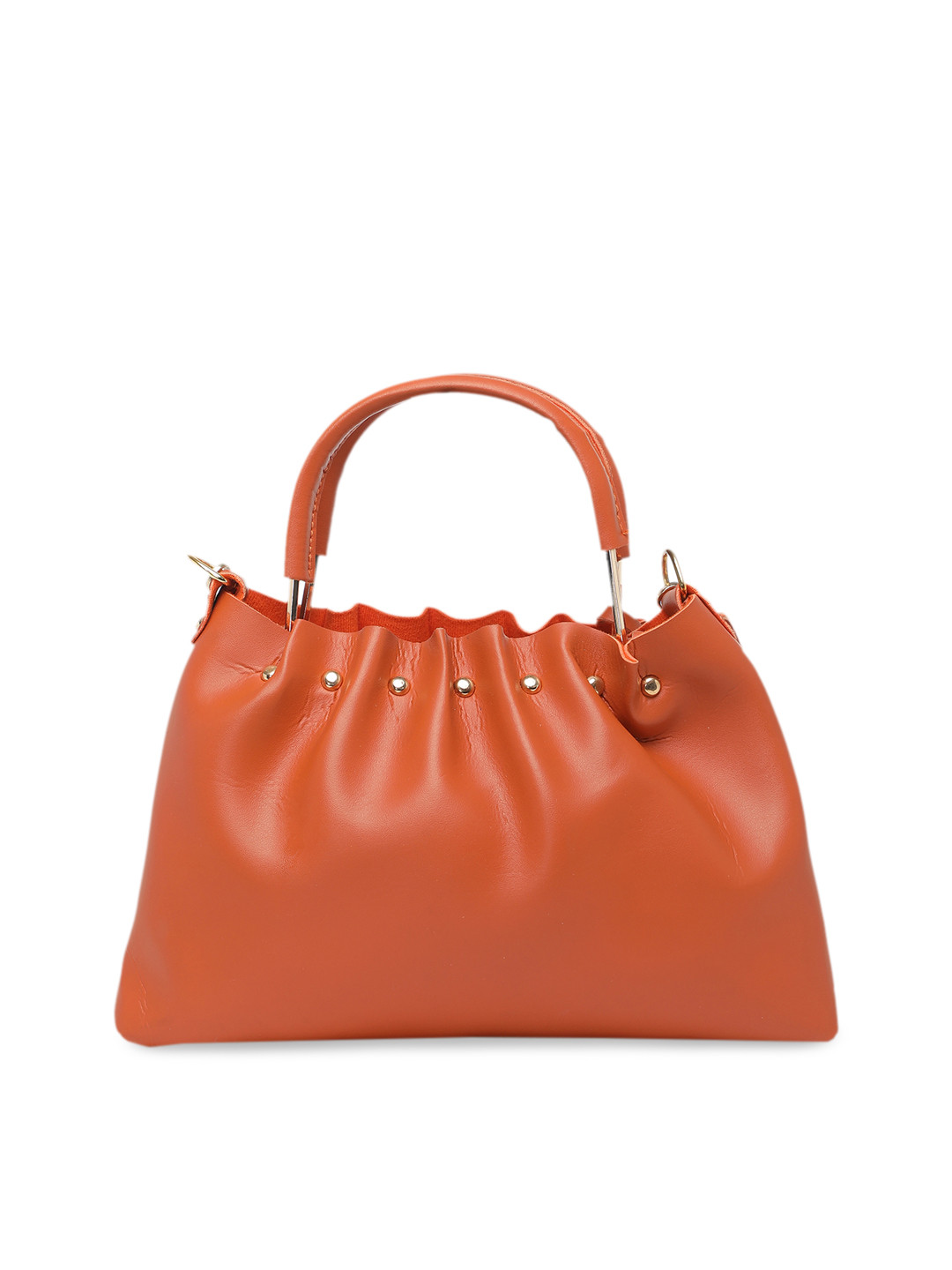 

DIVA WALK Brown Solid Leather Handheld Bag