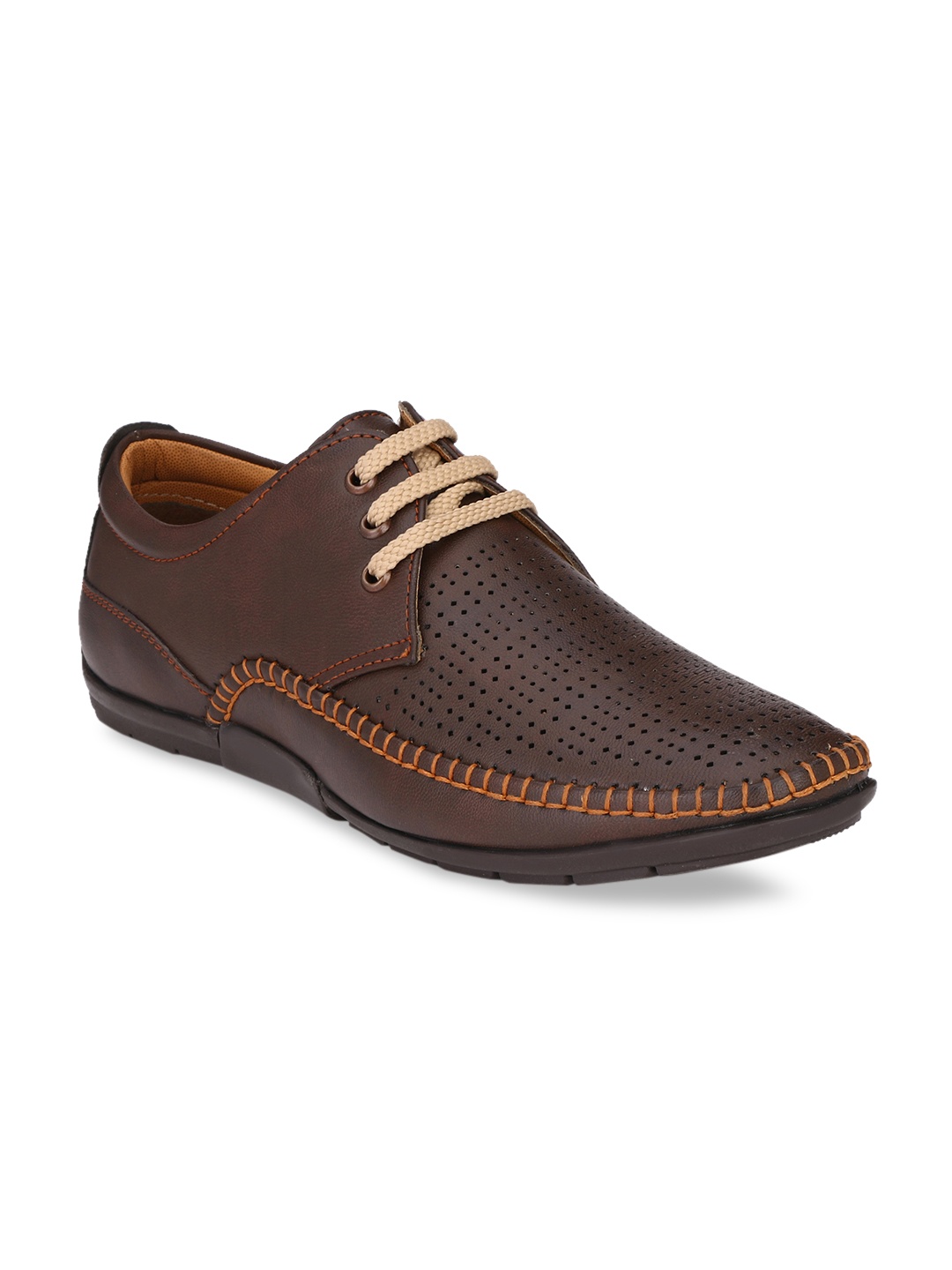 

John Karsun Men Brown Lightweight Sneakers