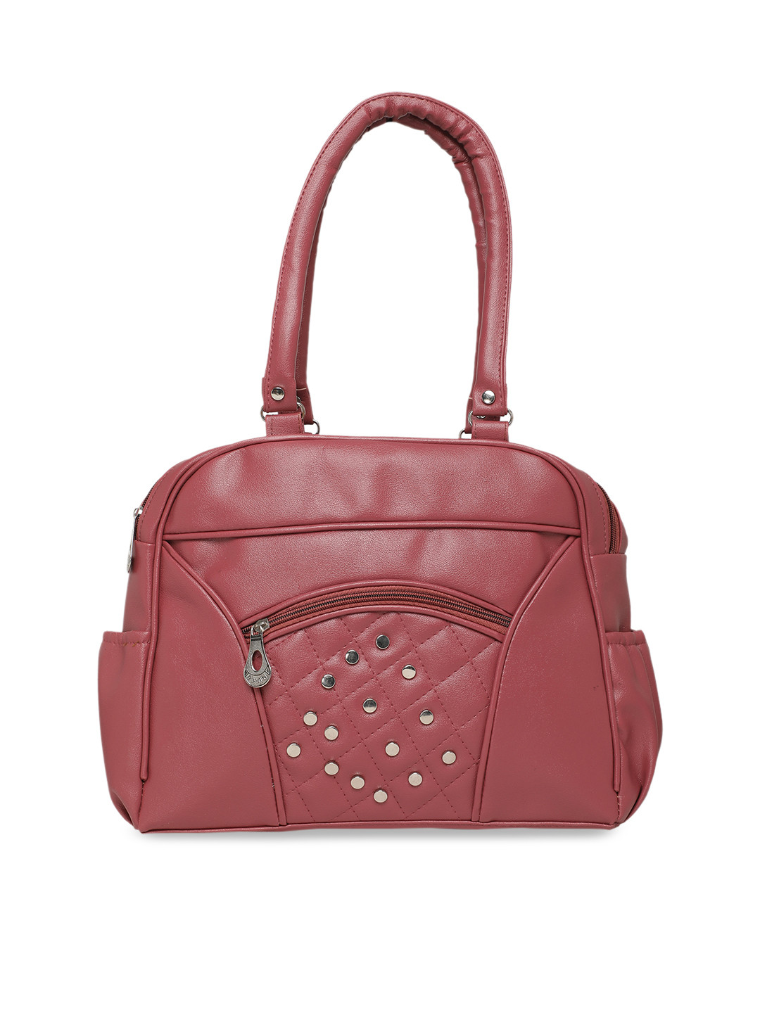 

DIVA WALK Pink Embellished Leather Handheld Bag