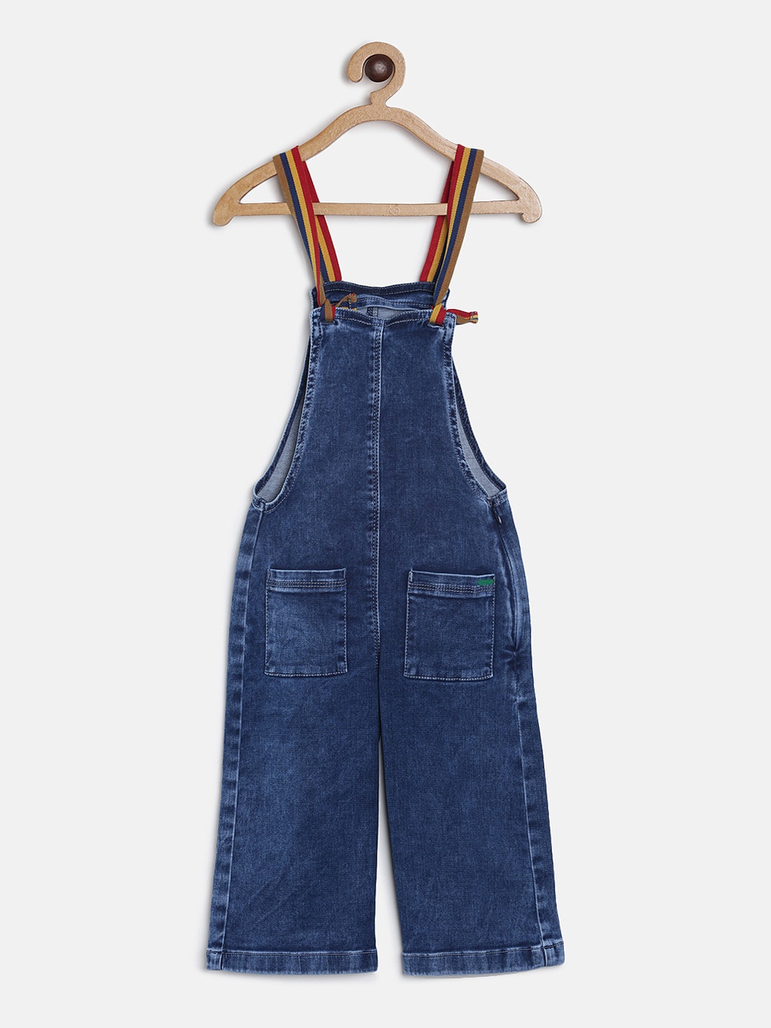 

Tales & Stories Girls Blue Slim Fit Denim Dungarees