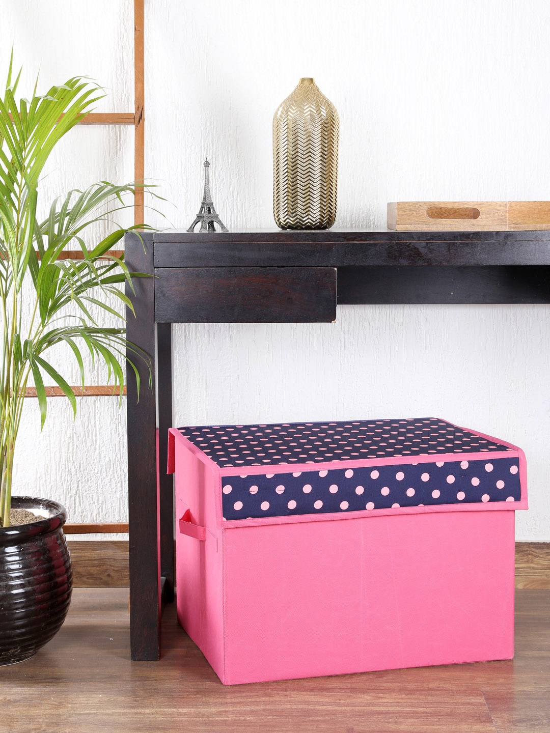 

My Gift Booth Pink & Blue Solid Multi-Utility Storage Box