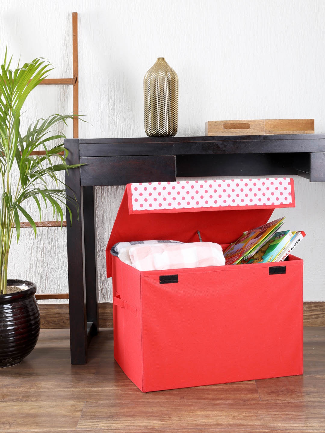 

My Gift Booth Red Solid Multi-Utility Storage Box