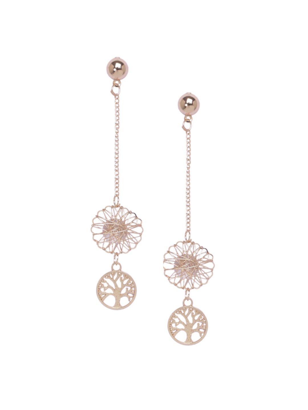 

DIVA WALK Gold-Plated Contemporary Handcrafted Drop Earrings