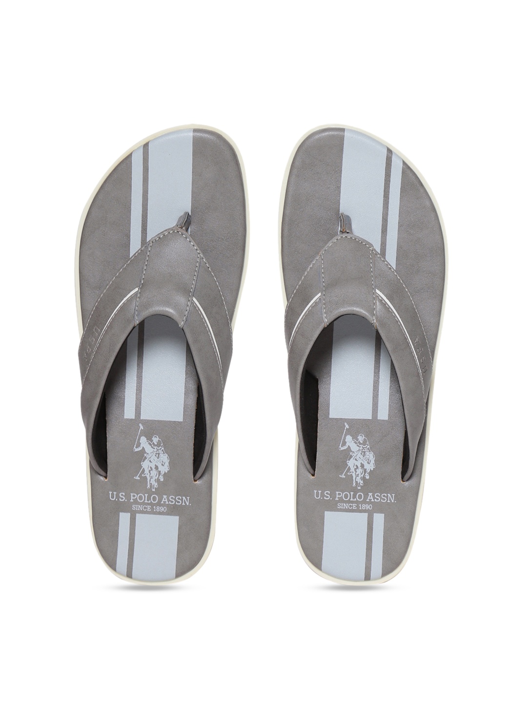 U.S. Polo Assn. Men Grey Comfort Sandals