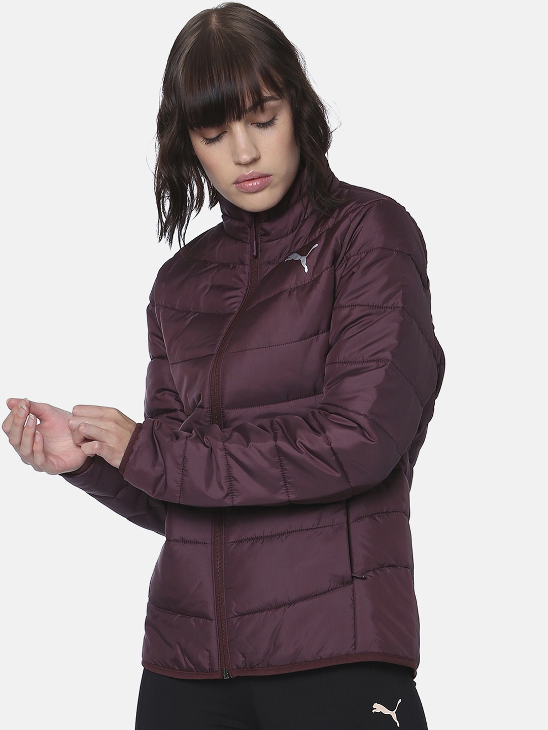 

Puma Women Magenta Solid Padded Ultralight WarmCell Jacket