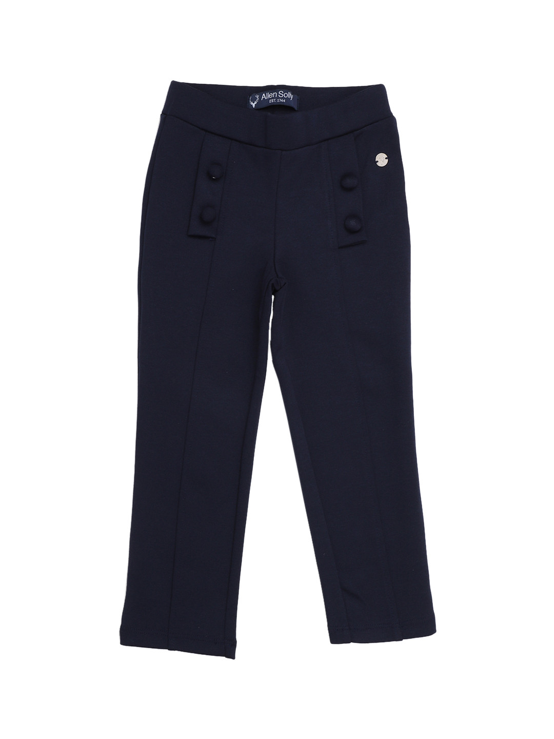 

Allen Solly Junior Girls Navy Blue Solid Ankle-Length Treggings