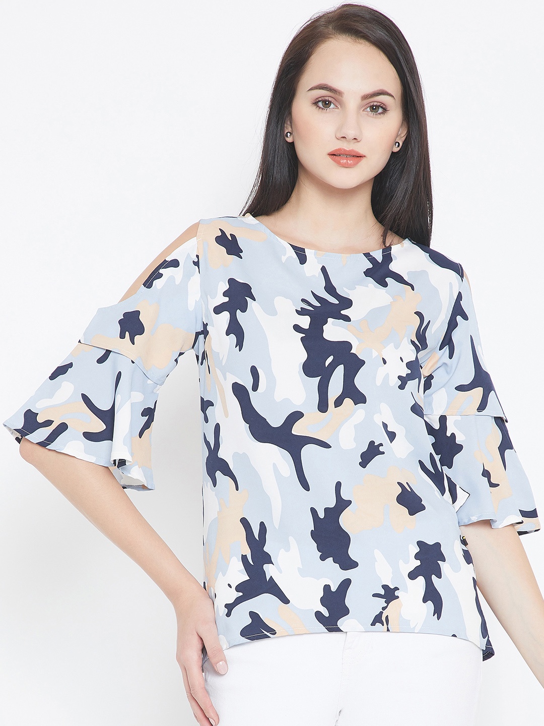 

Toshee Women Blue Printed Top
