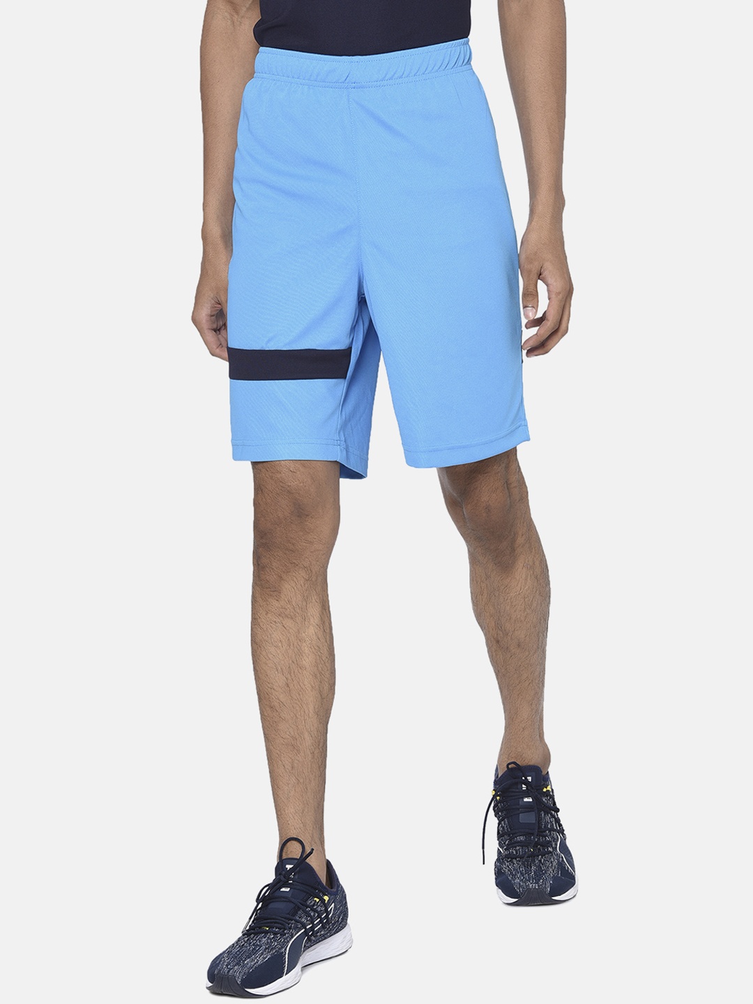 

Puma Men Blue Solid Regular Fit Bleu Azur Sports Shorts