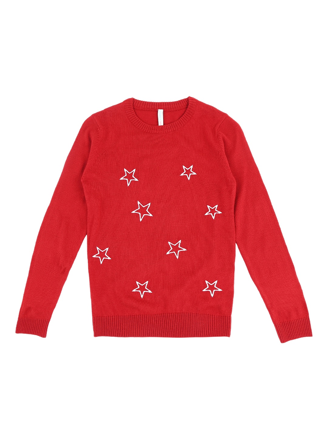 

Pantaloons Junior Girls Red Printed Pullover Sweater