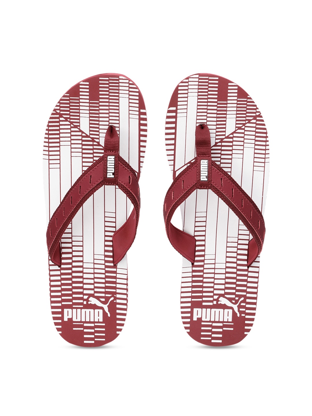 

Puma Unisex Red & White Printed Thong Flip-Flops