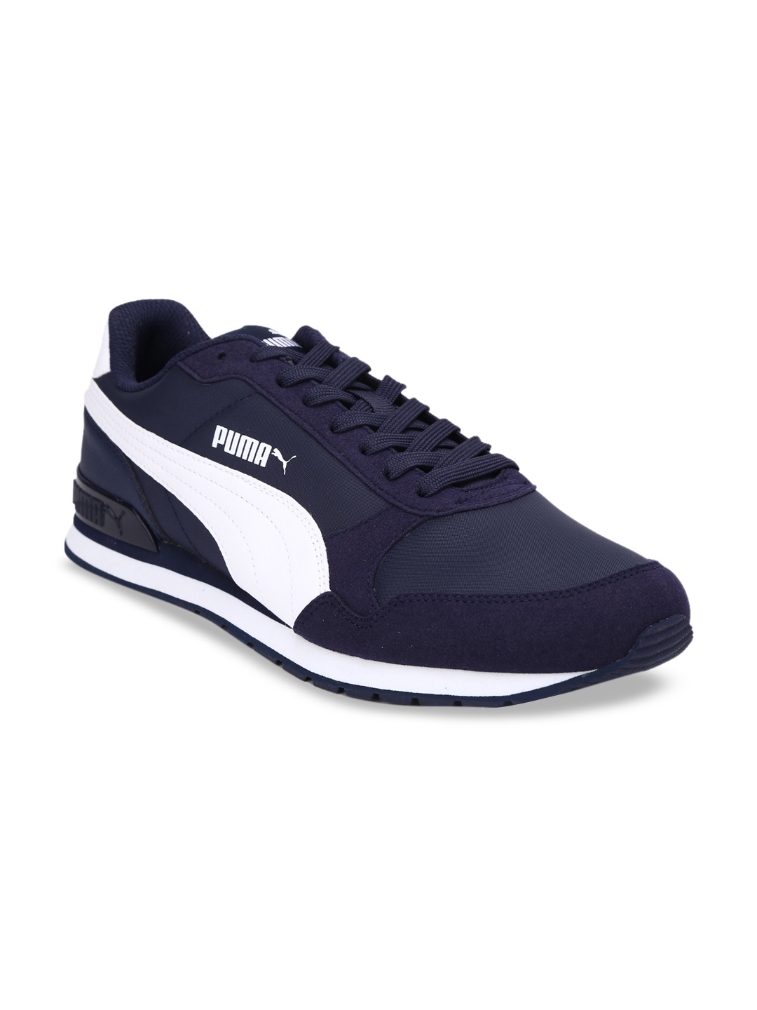 

Puma Unisex Navy Blue Textile Sneakers