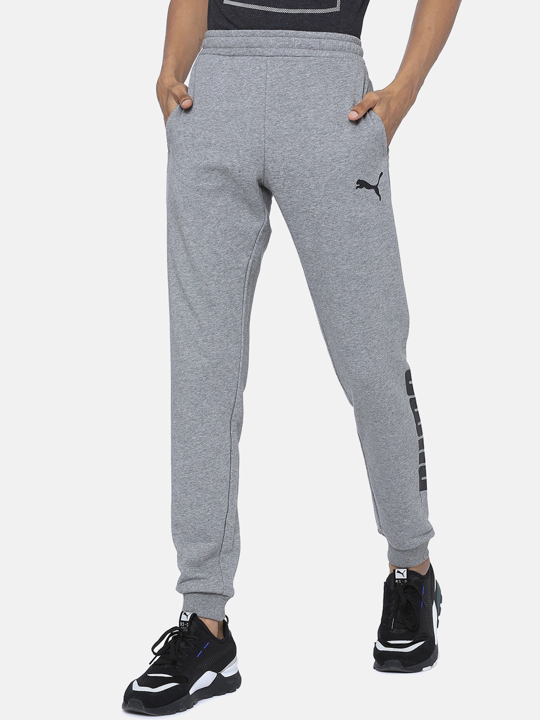 

Puma Men Grey Solid Speed Slant Joggers
