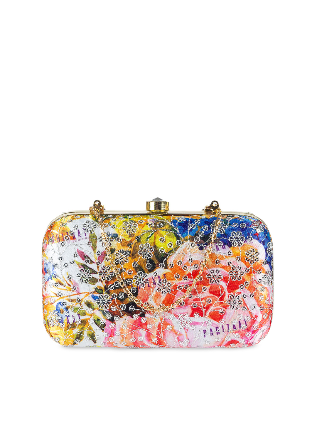 

PARIZAAT BY SHADAB KHAN Multicoloured Embroidered Clutch, Multi