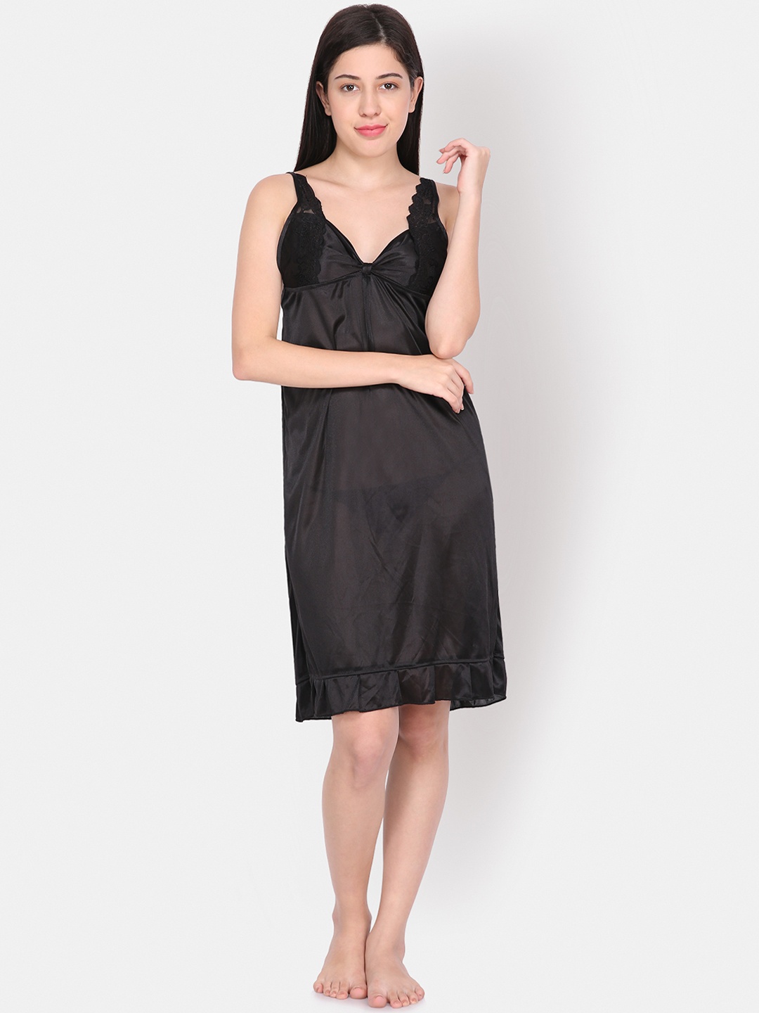 

Ms.Lingies Black Solid Baby Doll MS085I