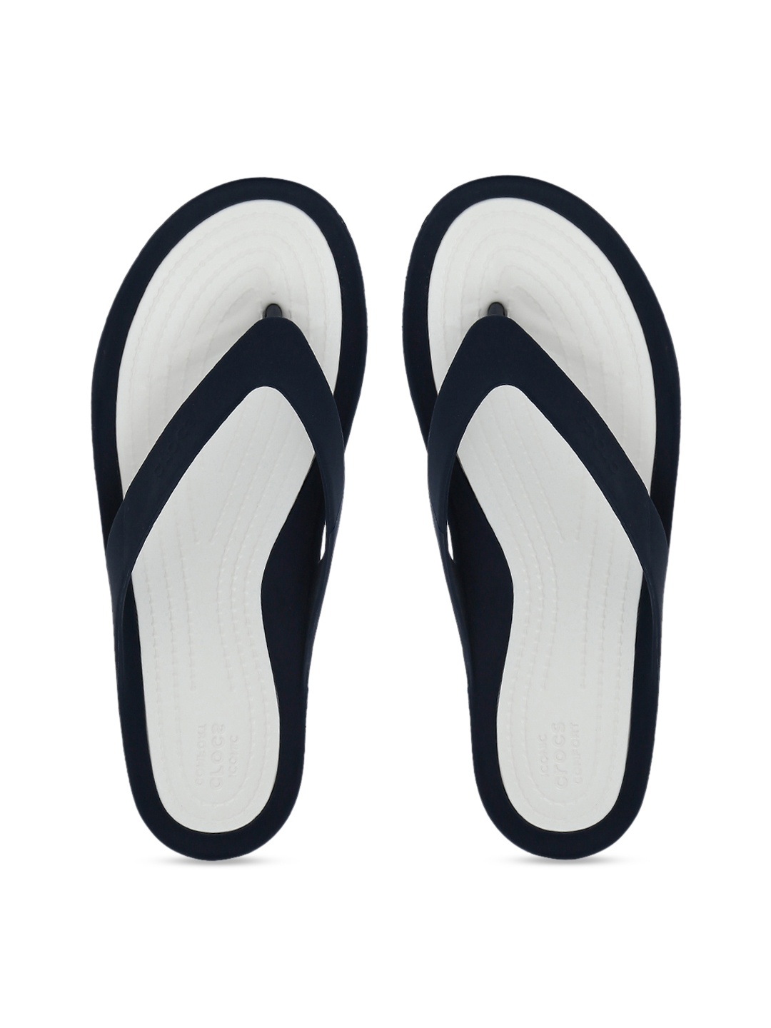 

Crocs Swiftwater Women Navy Blue Solid Thong Flip-Flops