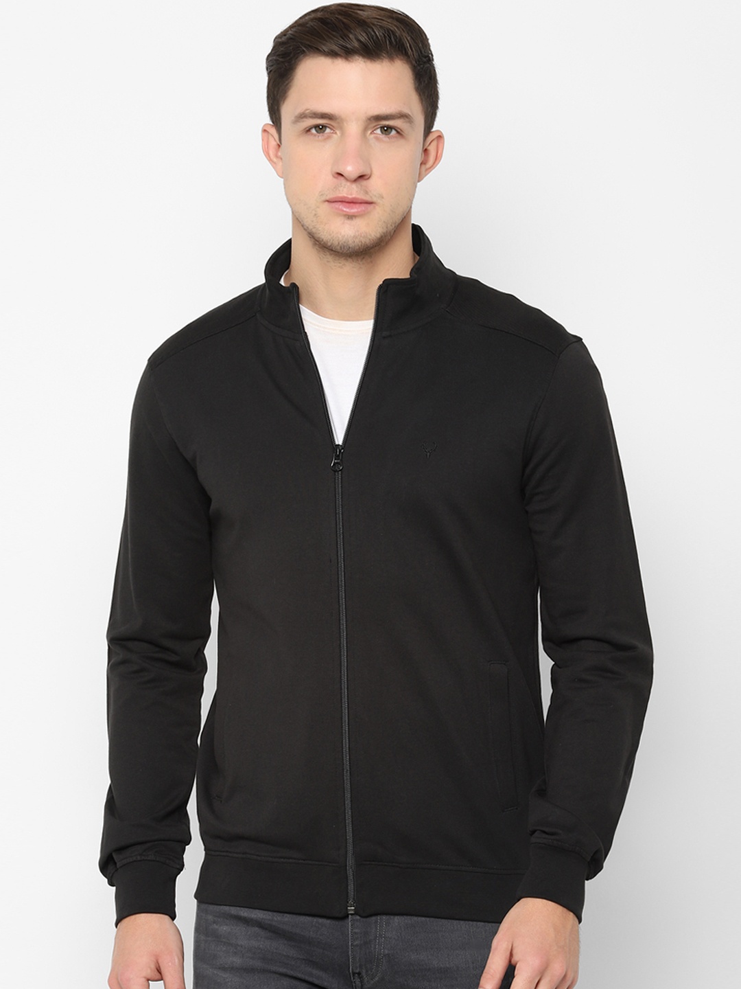 

Allen Solly Sport Men Black Solid Sweatshirt
