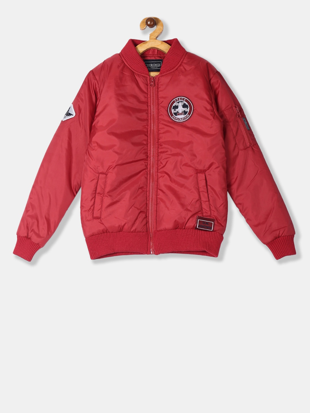 

Cherokee Boys Red Solid Puffer Jacket