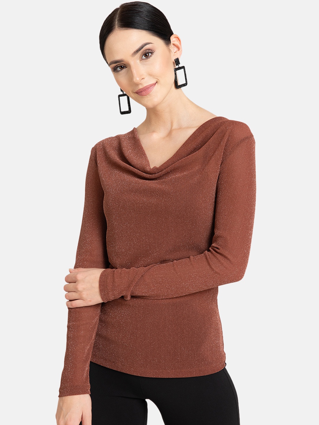 

Kazo Women Brown Solid Top
