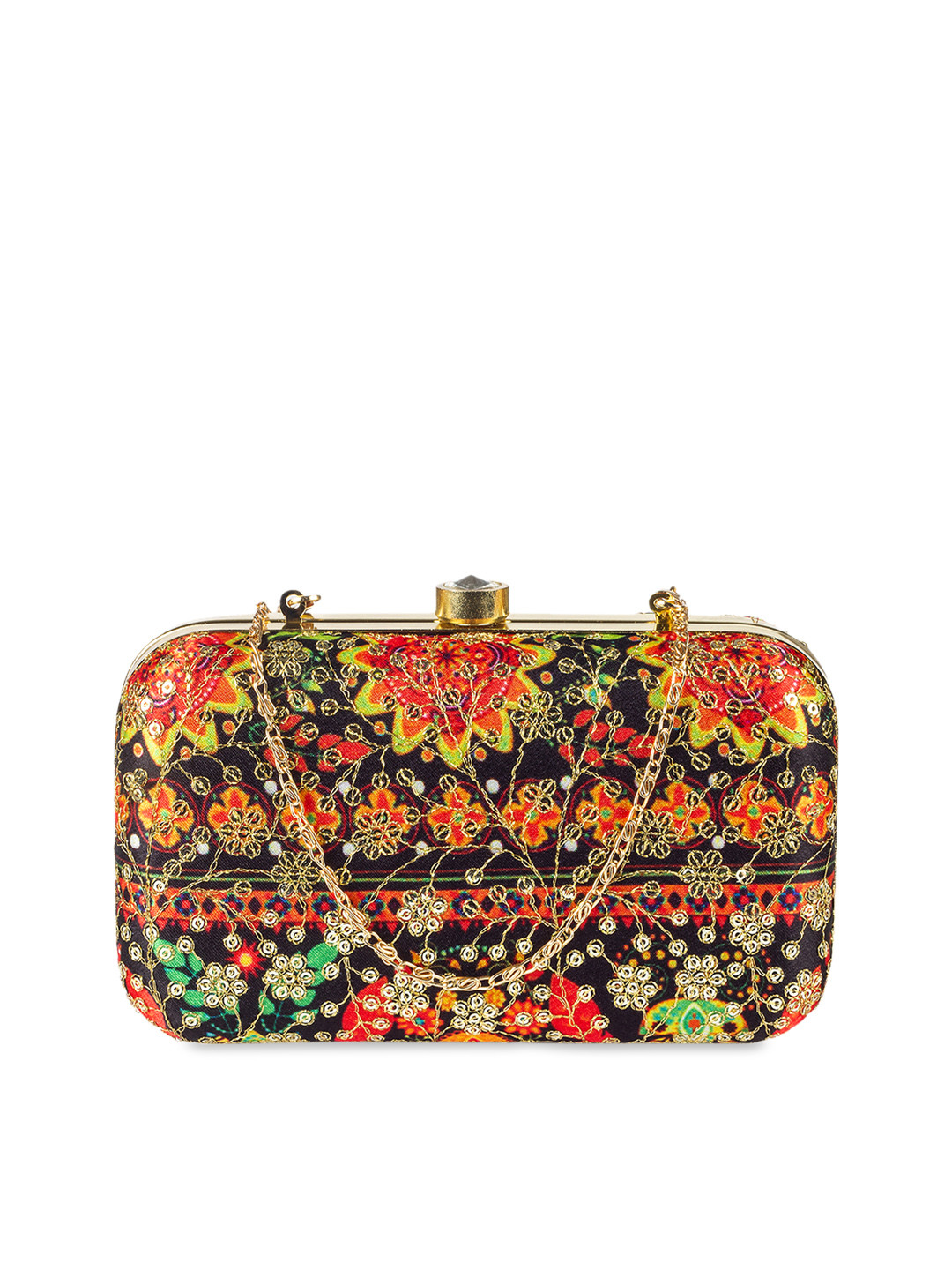 

PARIZAAT BY SHADAB KHAN Multicoloured Embroidered Clutch, Multi