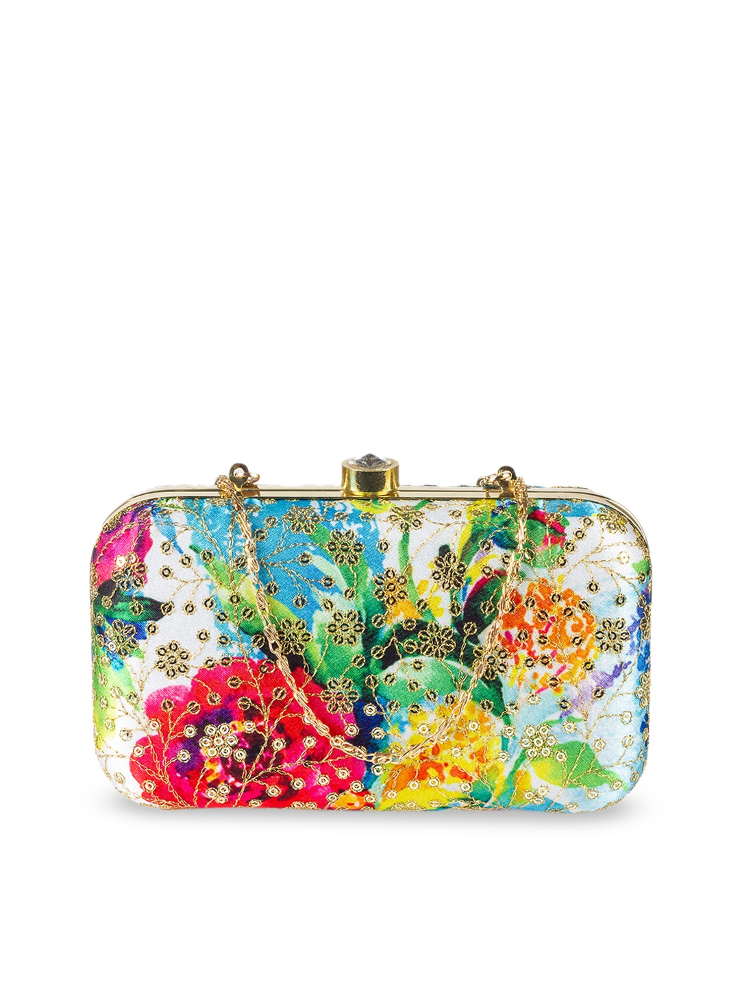 

PARIZAAT BY SHADAB KHAN Multicoloured Embellished Clutch, Multi