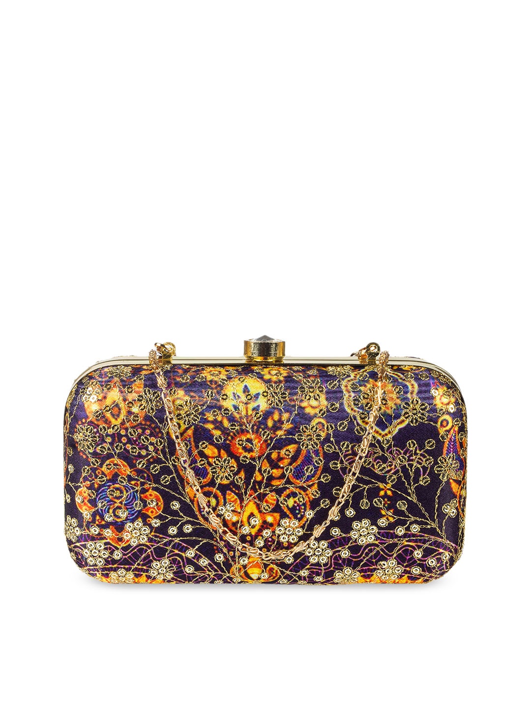 PARIZAAT BY SHADAB KHAN Multicoloured Embroidered Clutch, Multi