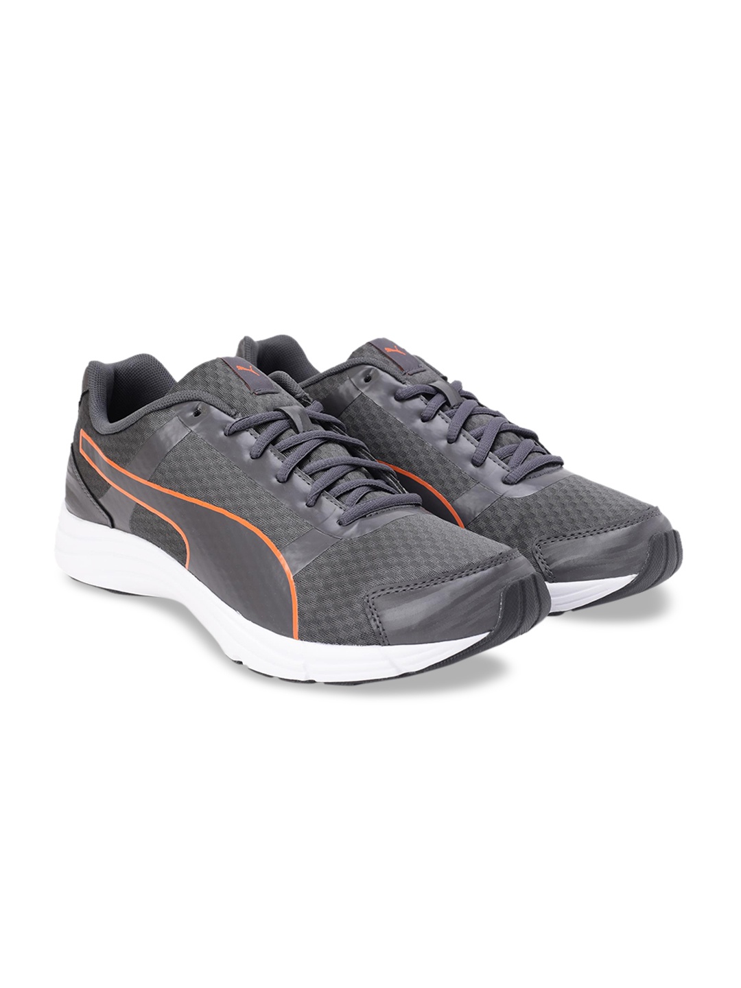 

Puma Men Grey Mesh Neutron Running Shoes