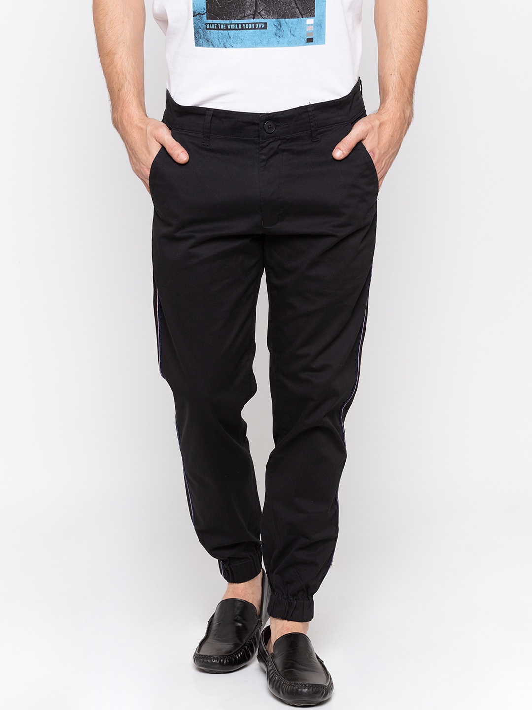 

SPYKAR Men Navy Blue Slim Fit Solid Joggers
