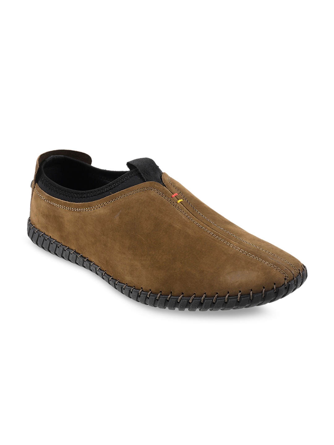 

Mochi Men Olive Green Slip-On Sneakers