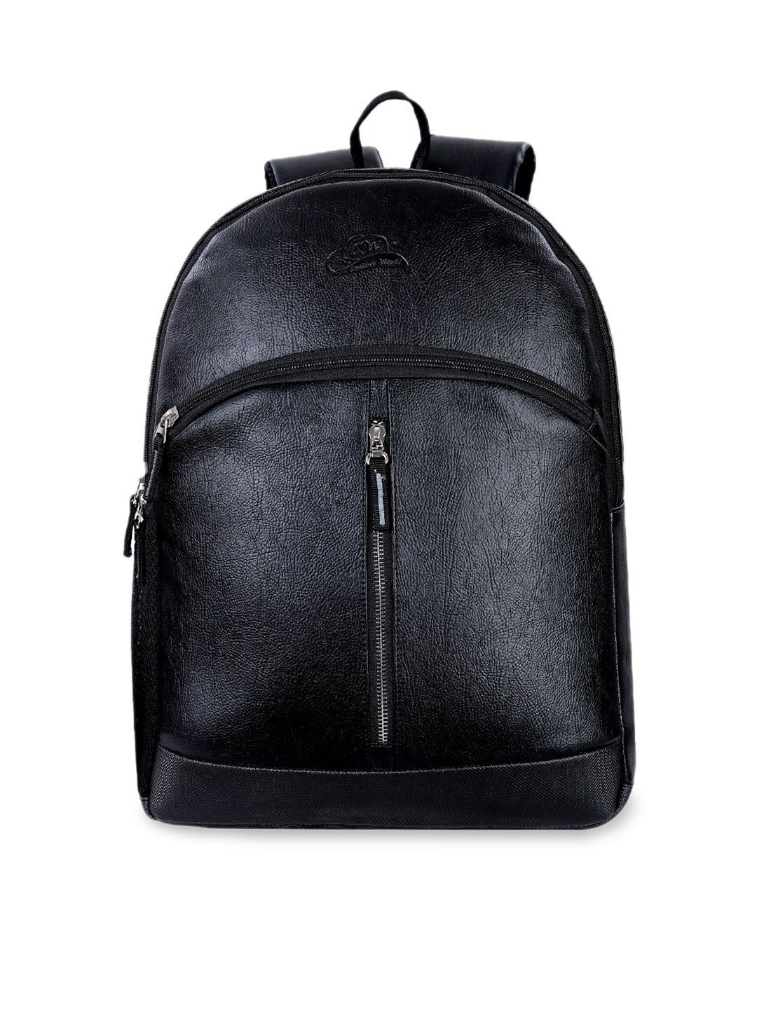 

Leather World Unisex Black Solid Backpack