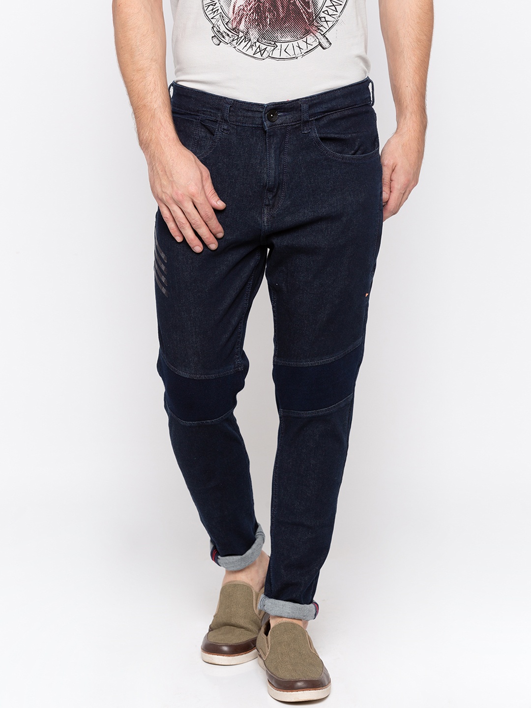 

SPYKAR Men Navy Blue Skinny Fit Low-Rise Clean Look Jeans