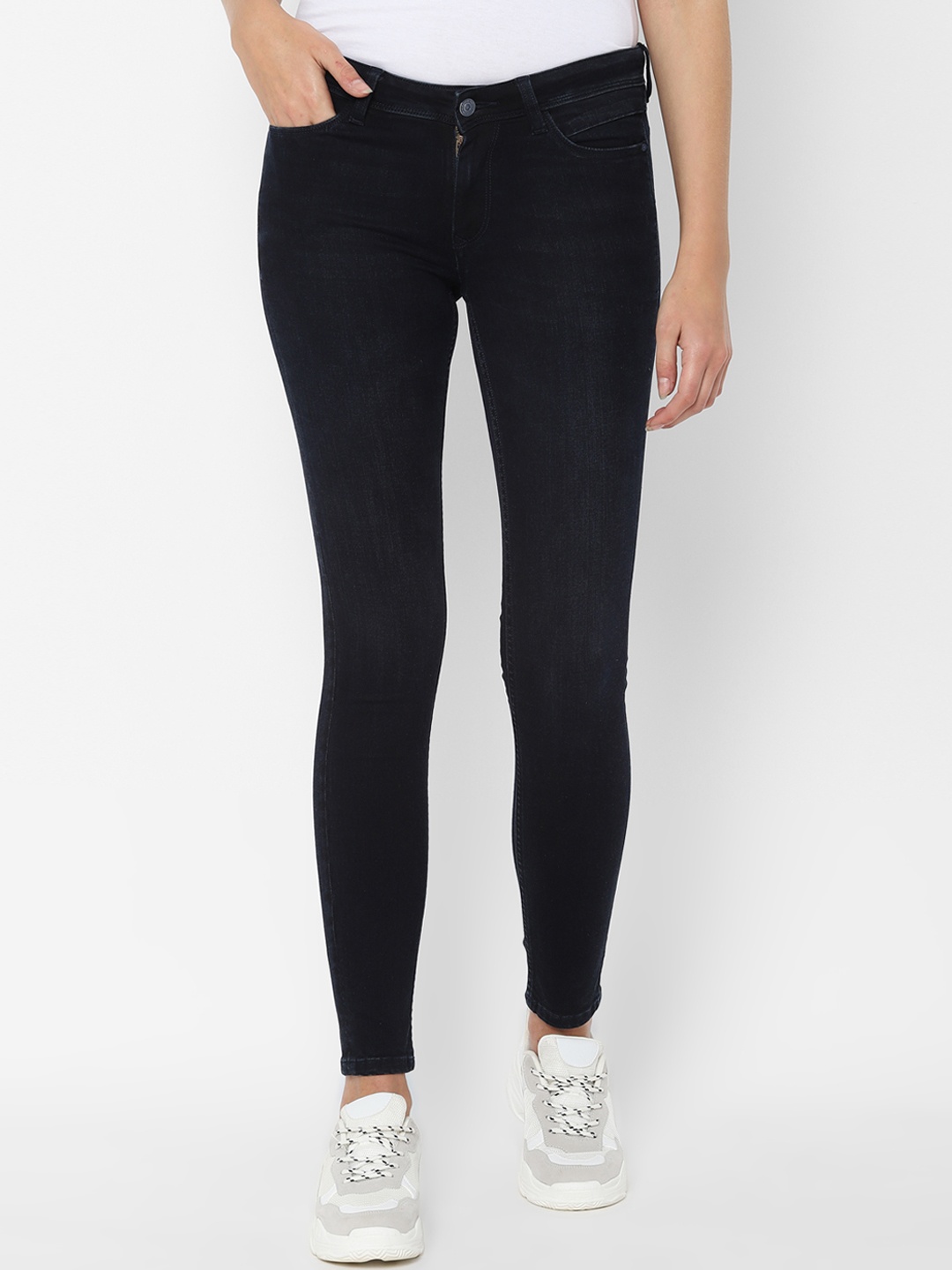 

Allen Solly Woman Women Navy Blue Regular Fit Jeans