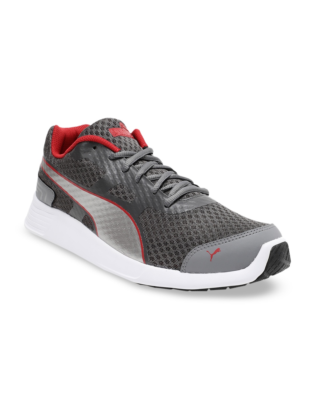 

Puma Men Grey Textile FST Runner Sneakers