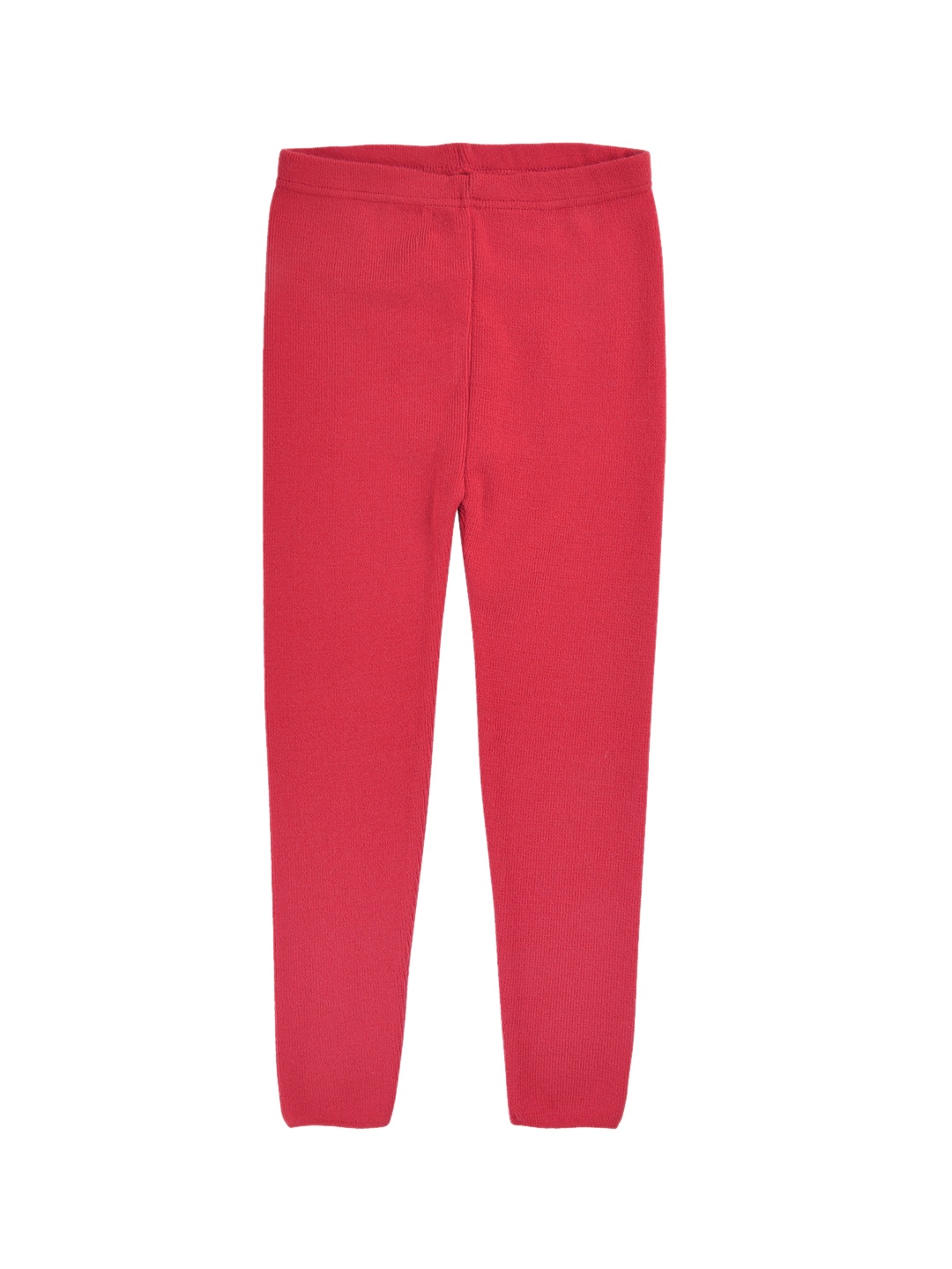

RVK Girls Pink Solid Ankle-Length Leggings