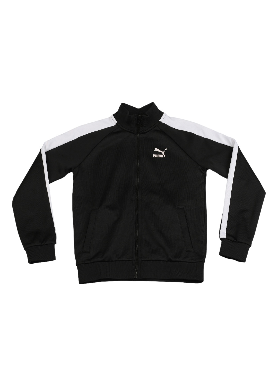 Puma Boys Black Solid Iconic T7 Track Jacket