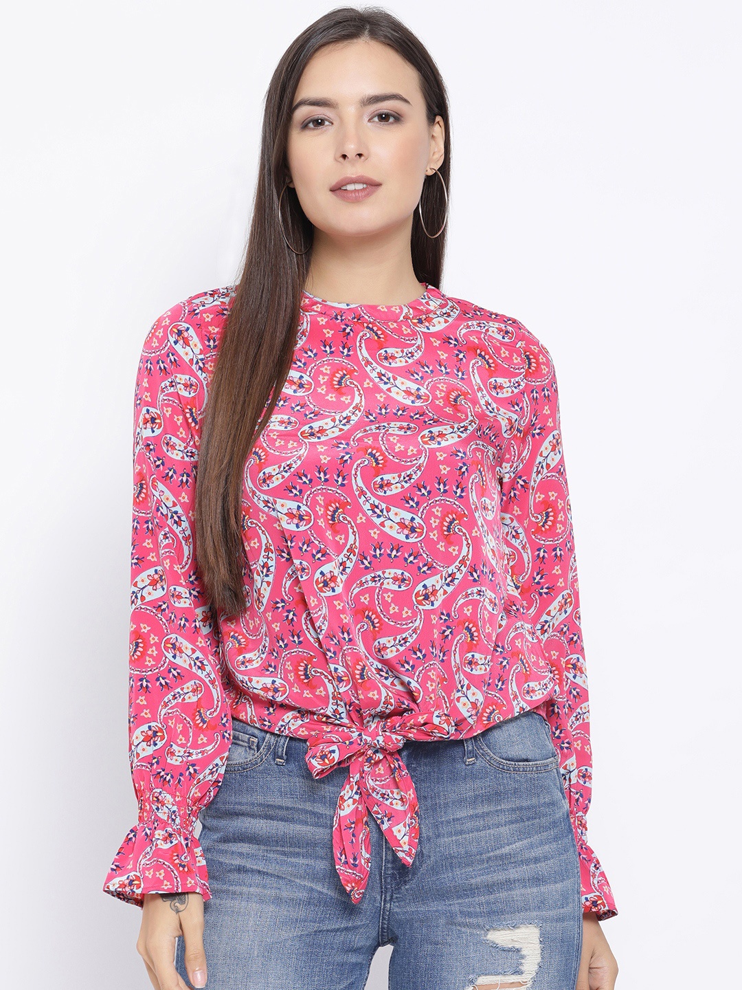 

Oxolloxo Women Pink Printed Top