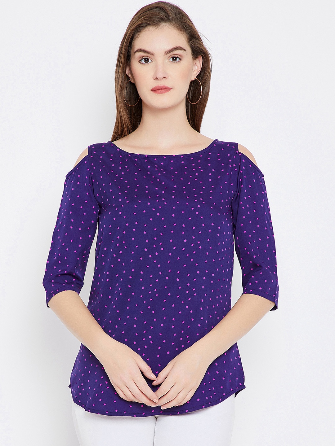 

Toshee Women Blue & Pink Printed Top