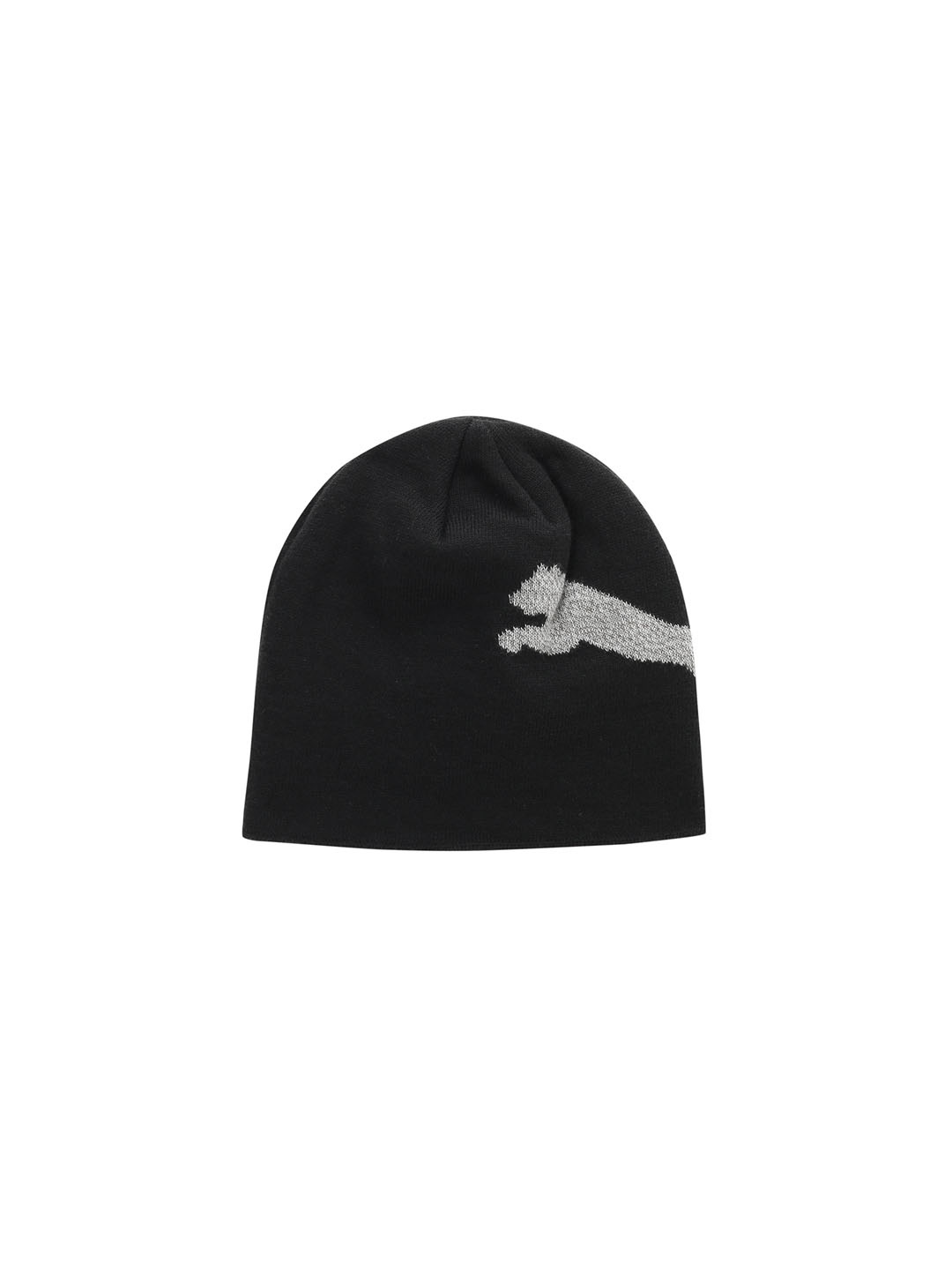 

Puma Unisex Black Self Design Ess Logo Beanie