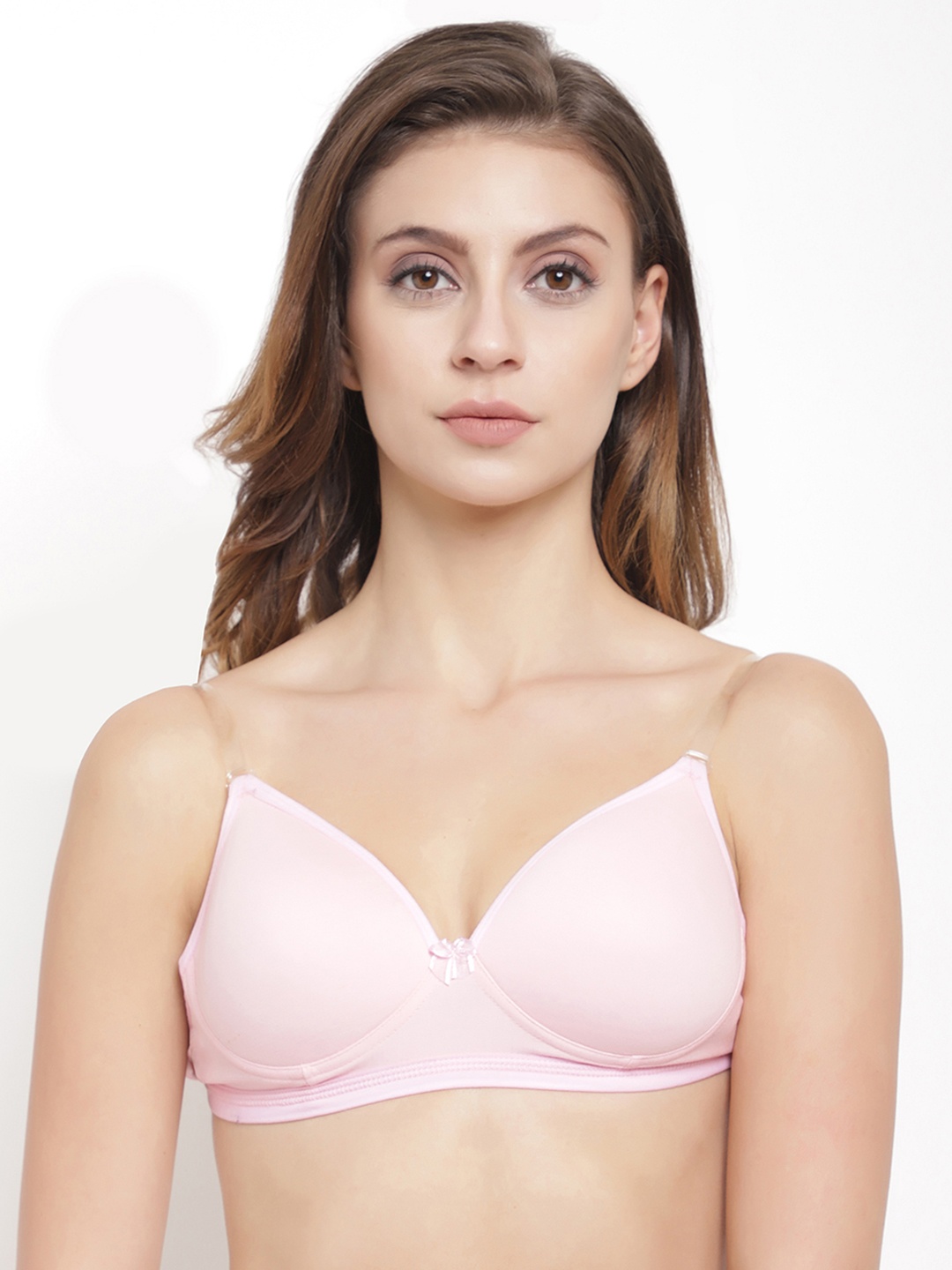 

Floret Pink Solid Non-Wired Lightly Padded T-shirt Bra T3029