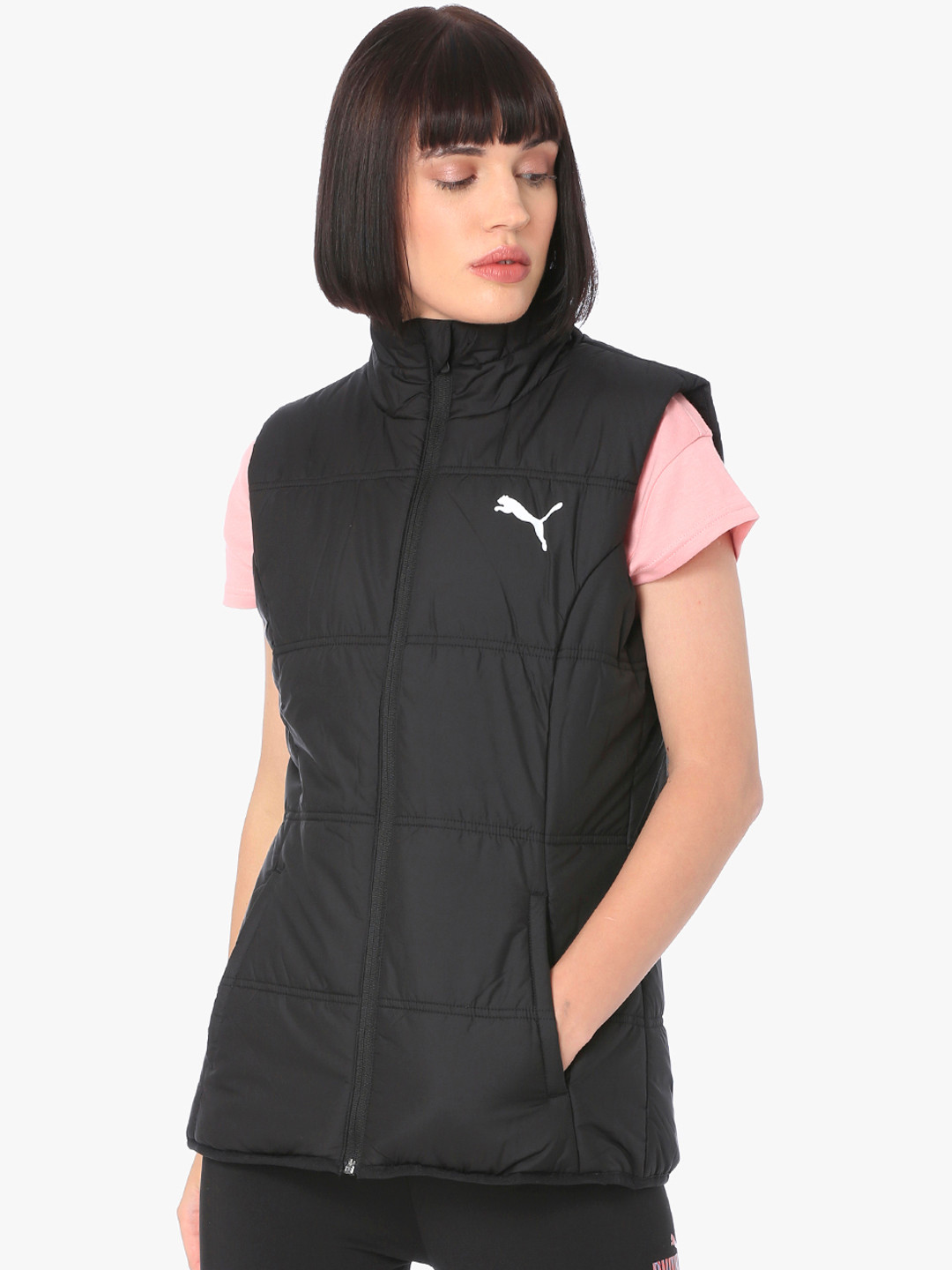

Puma Women Black Essentials Padded Vest Jacket