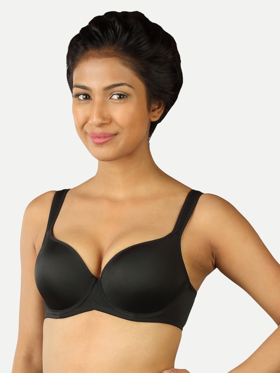 

Triumph T-Shirt Bra 39 Padded Wired Seamless T-shirt Bra, Black